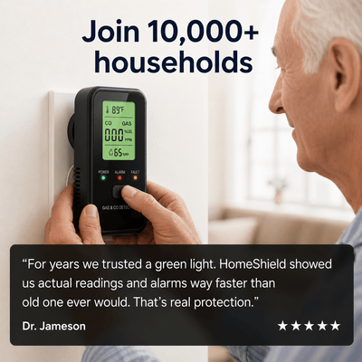 HomeShield™ | 4 - in - 1 Smart CO Detector - HomeShield