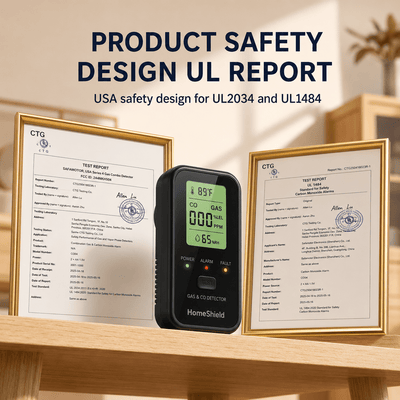 HomeShield™ | 4 - in - 1 Smart CO Detector - HomeShield